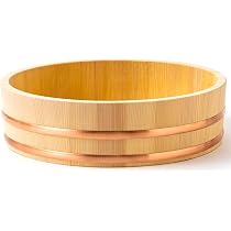 Amazon.co.jp: 木曽さわらの飯台 寿司桶 飯切 日本製 (30cm 3合